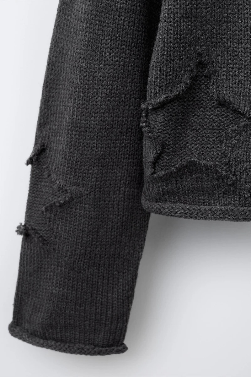 PULL EN MAILLE ÉTOILES