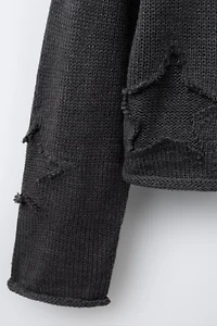 PULL EN MAILLE ÉTOILES