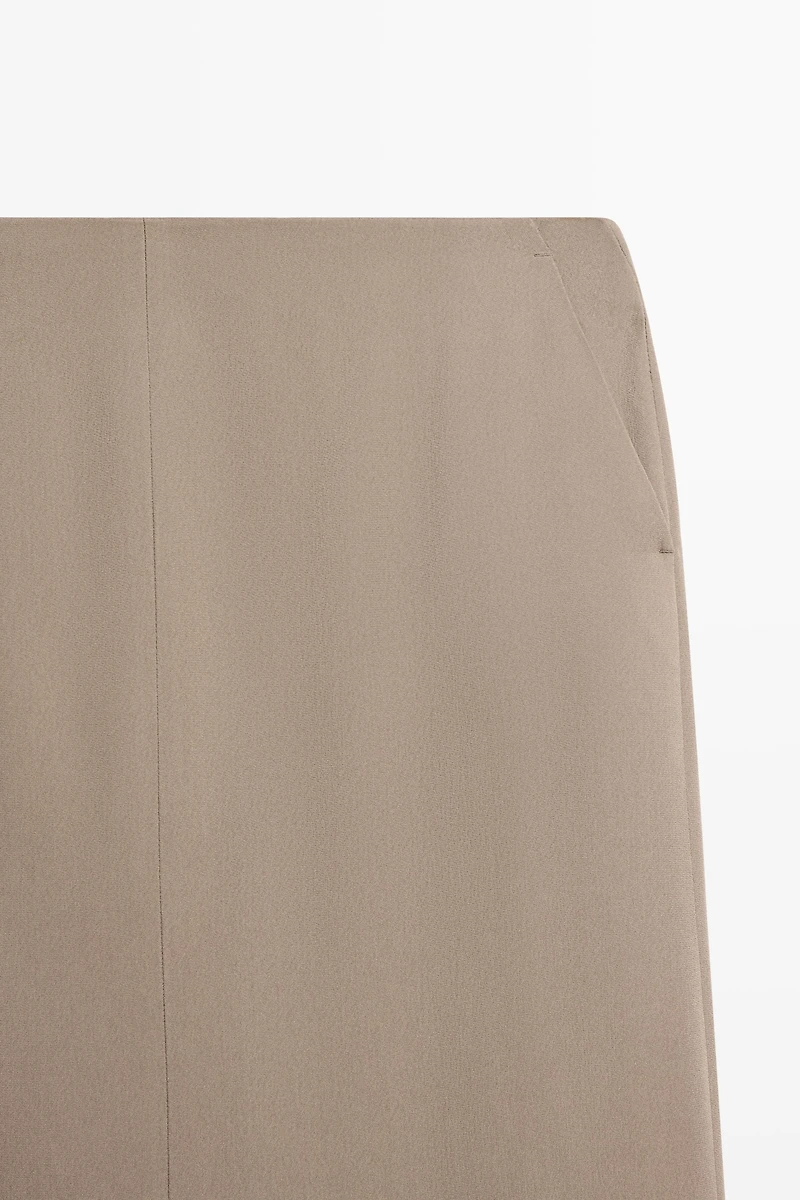Flowing straight midi skirt - STUDIO