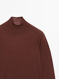 100% wool knit mock turtleneck sweater - STUDIO