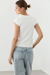 100% Cotton Short Sleeve Raglan T-Shirt