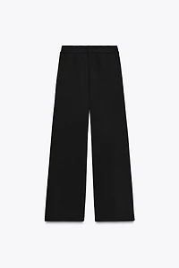 WIDE LEG FLEECE PANTS