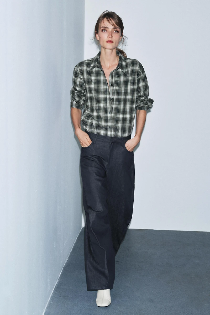 CHEMISE OVERSIZE À CARREAUX ZW COLLECTION