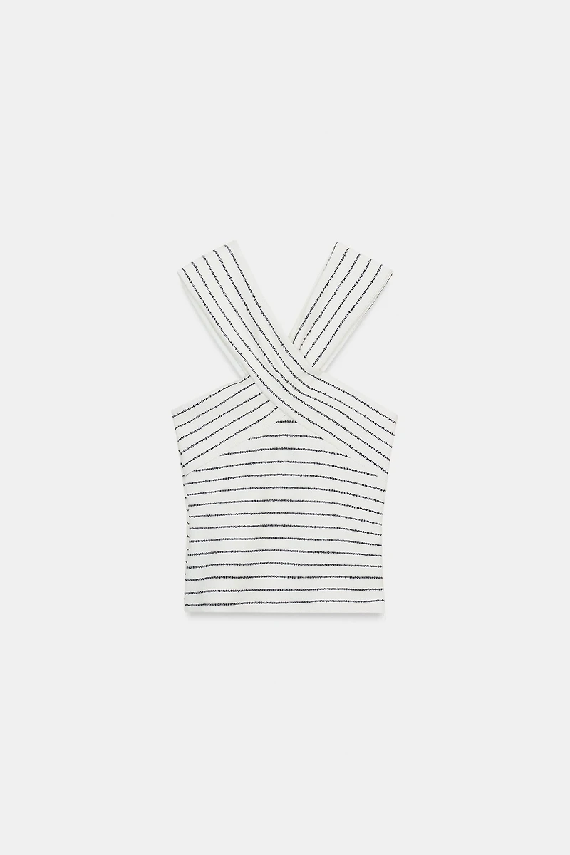 TOP BOUCLÉ CACHE-CŒUR