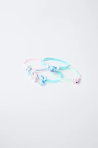 LOT DE QUATRE ÉLASTIQUES LILO & STITCH © DISNEY