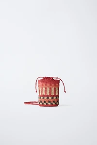 RAFFIA CROSSBODY BAG