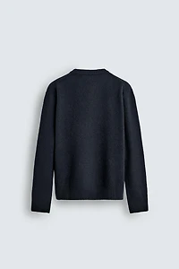 PULL EN LAINE À COL V AARON LEVINE X ZARA
