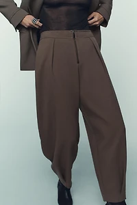 PANTALON CAROTTE À FERMETURE ÉCLAIR