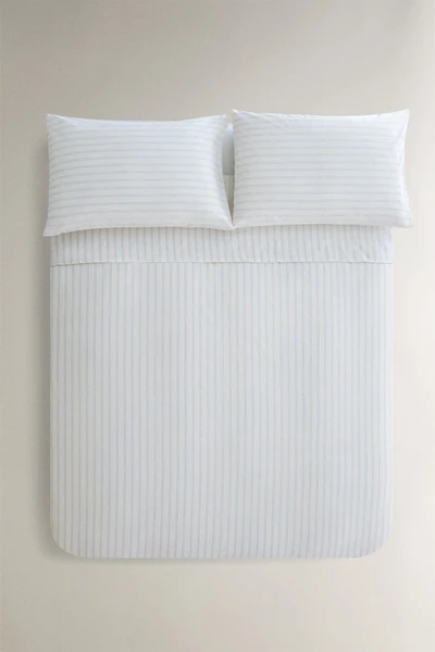 HOUSSE DE COUETTE COTON RAYURES DOUBLES