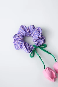 STRIPED TULIP HAIR TIE