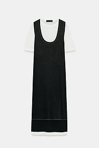 COMBINATION KNIT DRESS