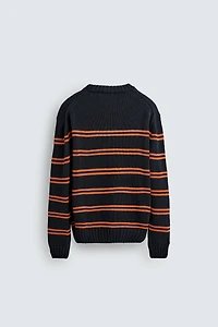 JACQUARD STRIPE SWEATER