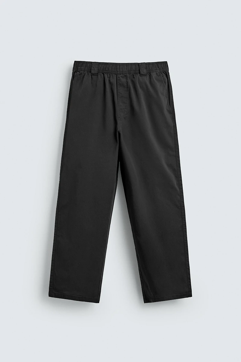 RELAXED FIT COTTON PANTS