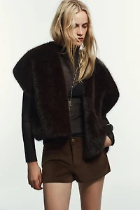 FAUX FUR VEST