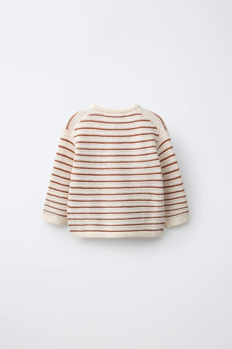 KNIT LION PATCH JUMPER