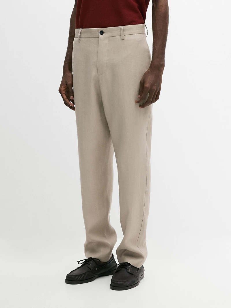 Linen suit pants