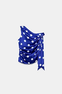 POLKA DOT BOW TOP