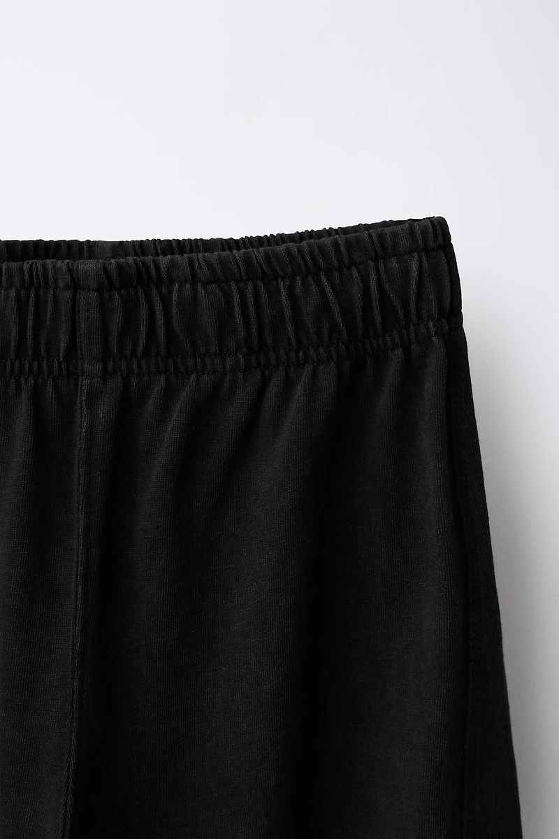 WASHED EFFECT T-SHIRT AND BALLOON PANTS SET
