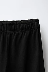 WASHED EFFECT T-SHIRT AND BALLOON PANTS SET