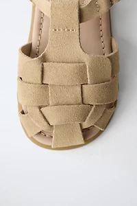 LEATHER BAREFOOT FISHERMAN SANDALS