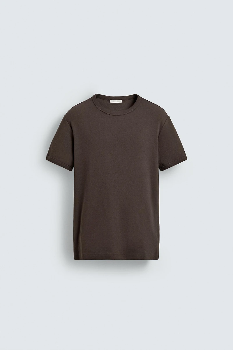 REGULAR FIT RIB T-SHIRT