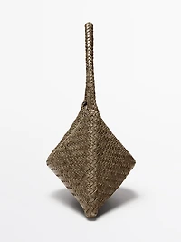 Petit sac  porté épaule en cuir tressé