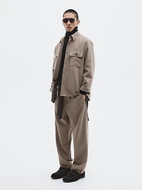 Wool blend stretch trousers - LIMITED