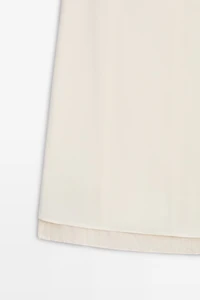 Double-layered midi skirt with seam detail