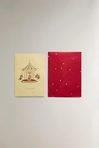 ENSEMBLE CARTES POSTALES SOURIS NOËL (ENSEMBLE DE 6)