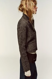 GILET EN MAILLE JASPE