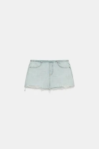 MINI JUPE EN DENIM TRF DÉCHIRURES