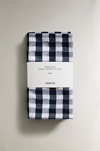 SET OF GINGHAM CHECK NAPKINS (SET OF 2)
