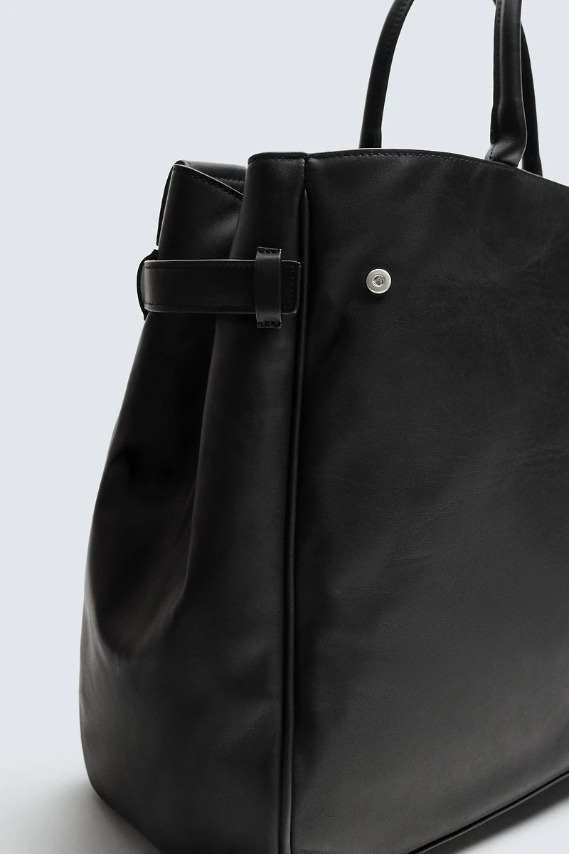 LEATHER HANDBAG