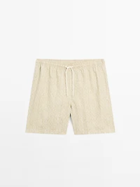 Printed swimming trunks