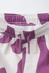 6-14 YEARS/ GEOMETRIC PRINT SWIM SHORTS