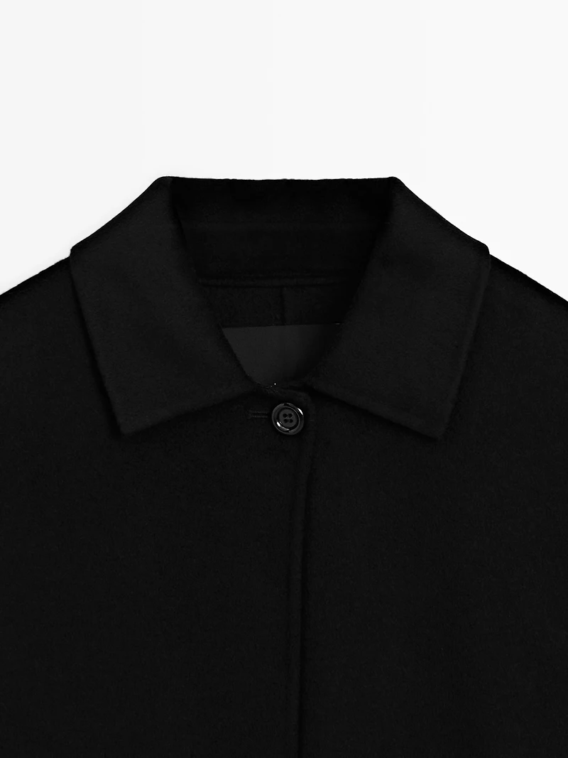 Long batwing sleeve coat