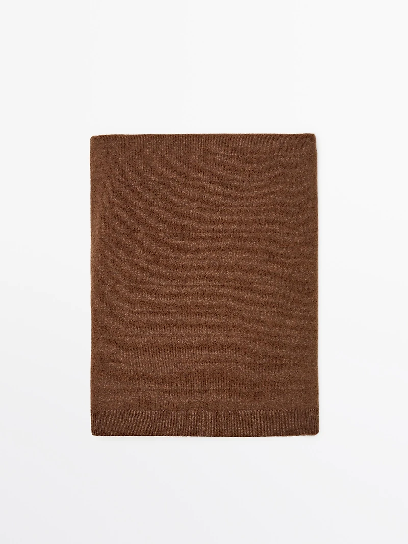 Écharpe fine en laine mélangée