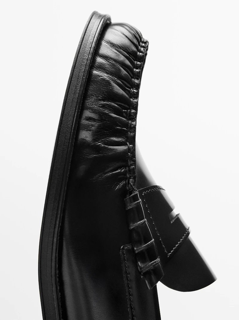 Soft leather loafers