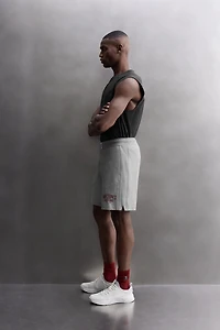EMBROIDERED SIDE STRIPE 9" SHORTS