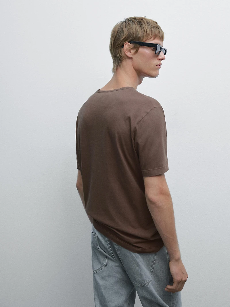 T-shirt manches courtes effet usé