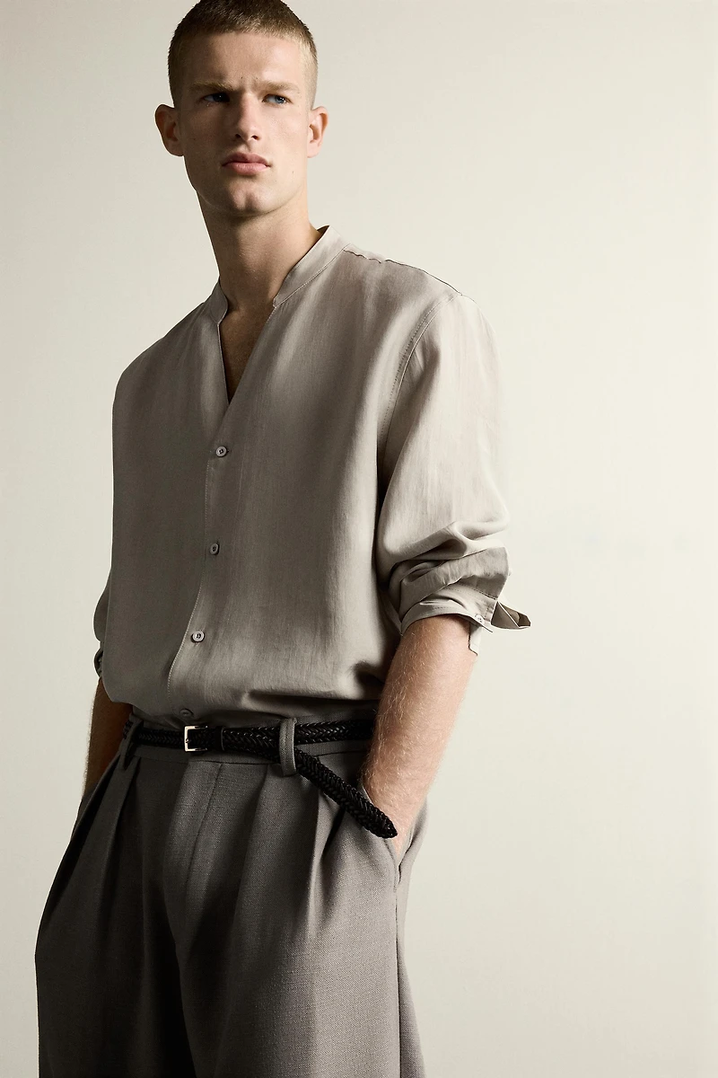 RELAXED FIT JACQUARD SHIRT