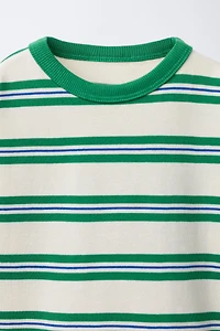 EMBROIDERED STRIPED T-SHIRT