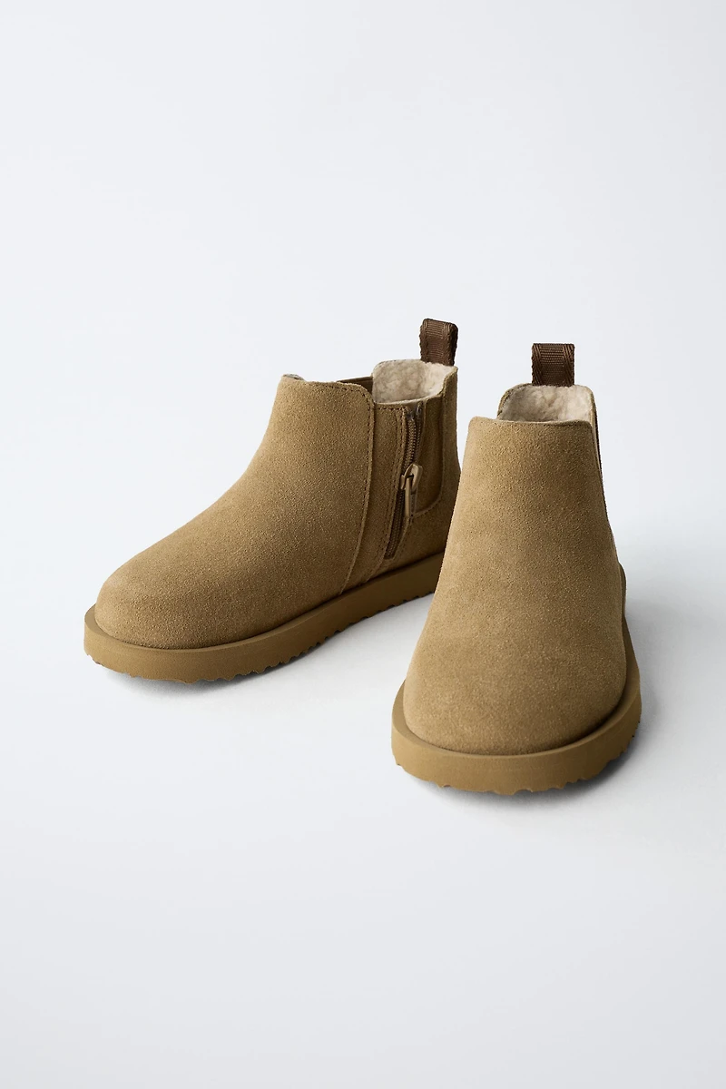 LEATHER ANKLE BOOTS