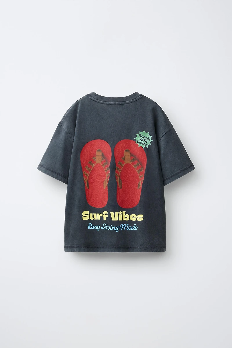 FLIP FLOP PRINT T-SHIRT