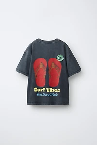 FLIP FLOP PRINT T-SHIRT