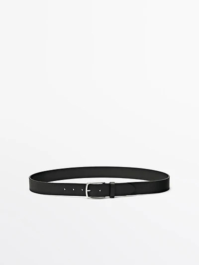 Nappa leather belt