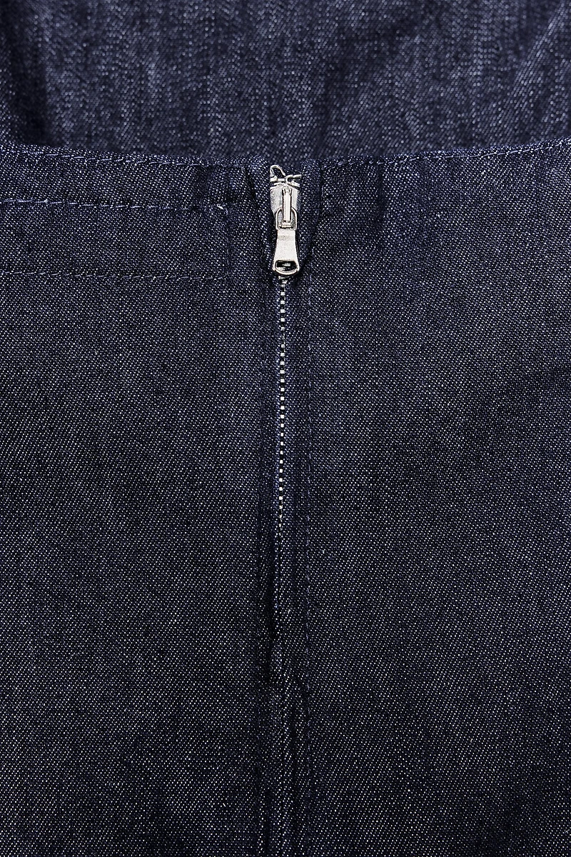TOP BANDEAU EN JEAN TRF
