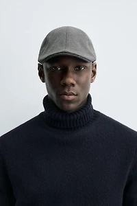 HOUNDSTOOTH FLANNEL BERET