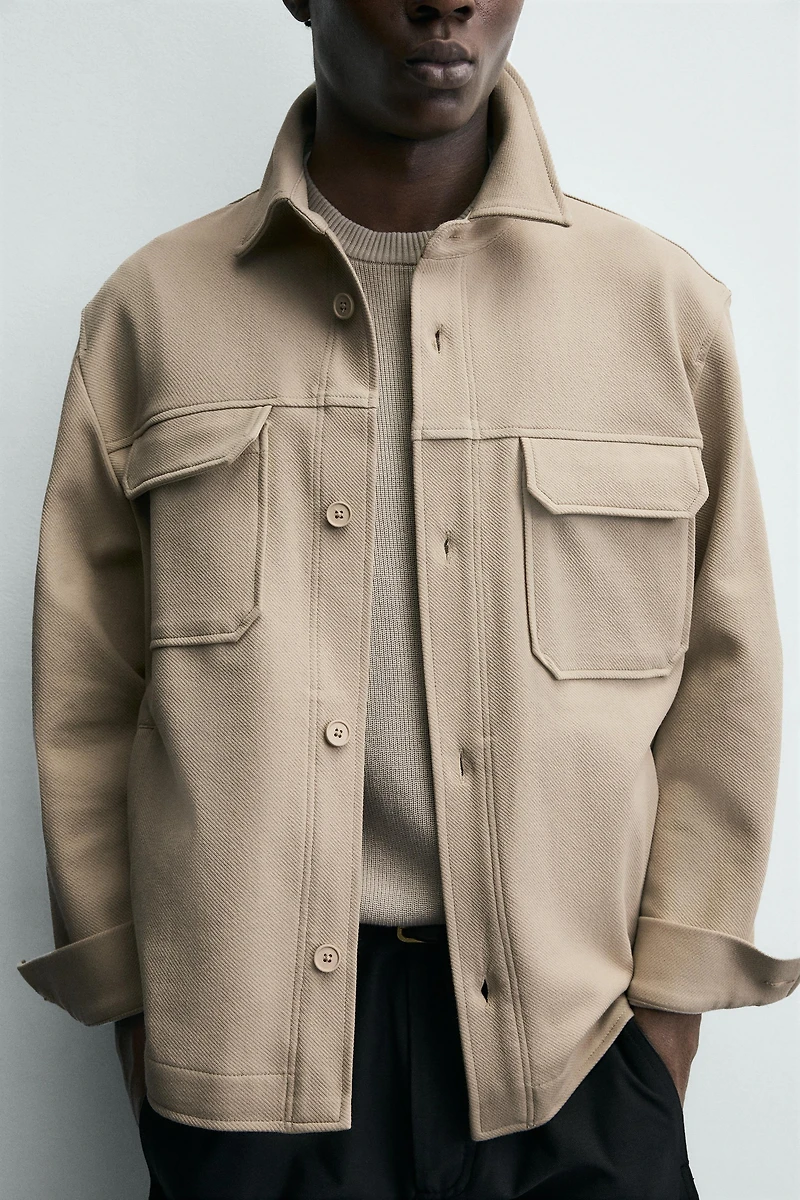 COMFORT TEXTURED OVERSHIRT