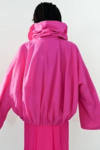 VESTE EN NYLON À COL MONTANT